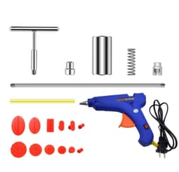 image-Werkzeuge Auto Reparatur Werkzeug Auto Dent Reparatur Dent Puller Kit 2 in 1 Slide Hammer Reverse Hammer Kleber Tabs Saug tassen