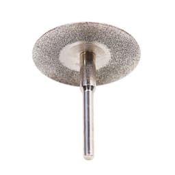 image-0pcs Set 30mm Mini Diamond Saw Blade Silver Cutting Discs With 2X Connecting Shank For Dremel Drill Fit Rotary Tool