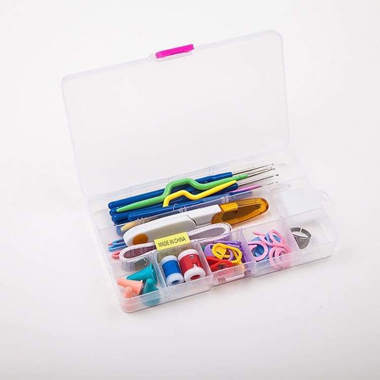 image-Crochet Set Handmade Wool Crochet Crochet Tool Set Combination Bag Metal Aluminum Yarn Needle