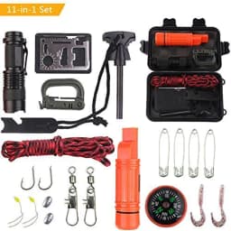 image-Outdoor Travel SOS Equipment Adventure Survival Tool Set Multifunction Field Survival First Aid Box Fishing Accessories