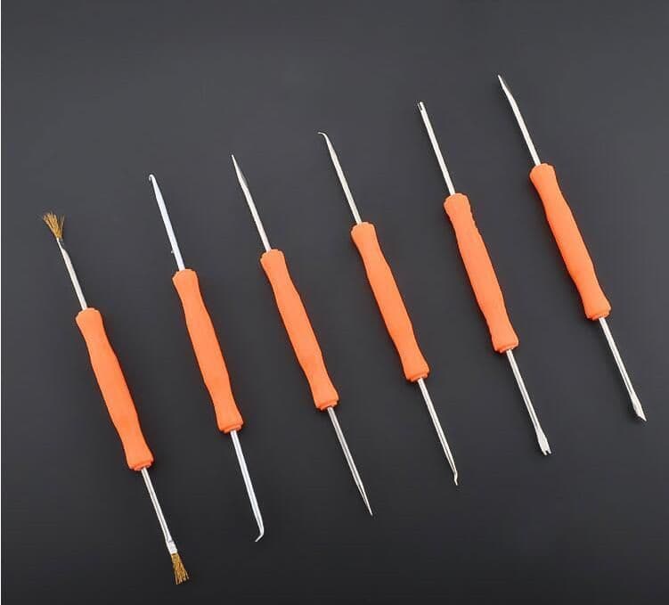 image-Desoldering tool circuit board welding repair six sets of welding aids PCB cleaning tool sets