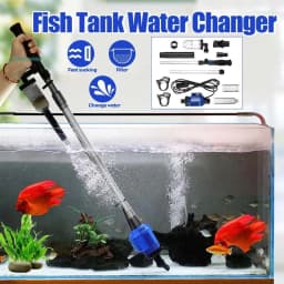 image-Efficient Electric Aquarium Water Change Pump Cleaning Tools Water Changer Gravel Cleaner Siphon For Fish Tank Water Filter Pump