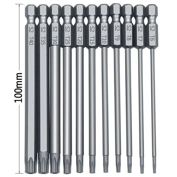 image-Plum blossom hollow bit set