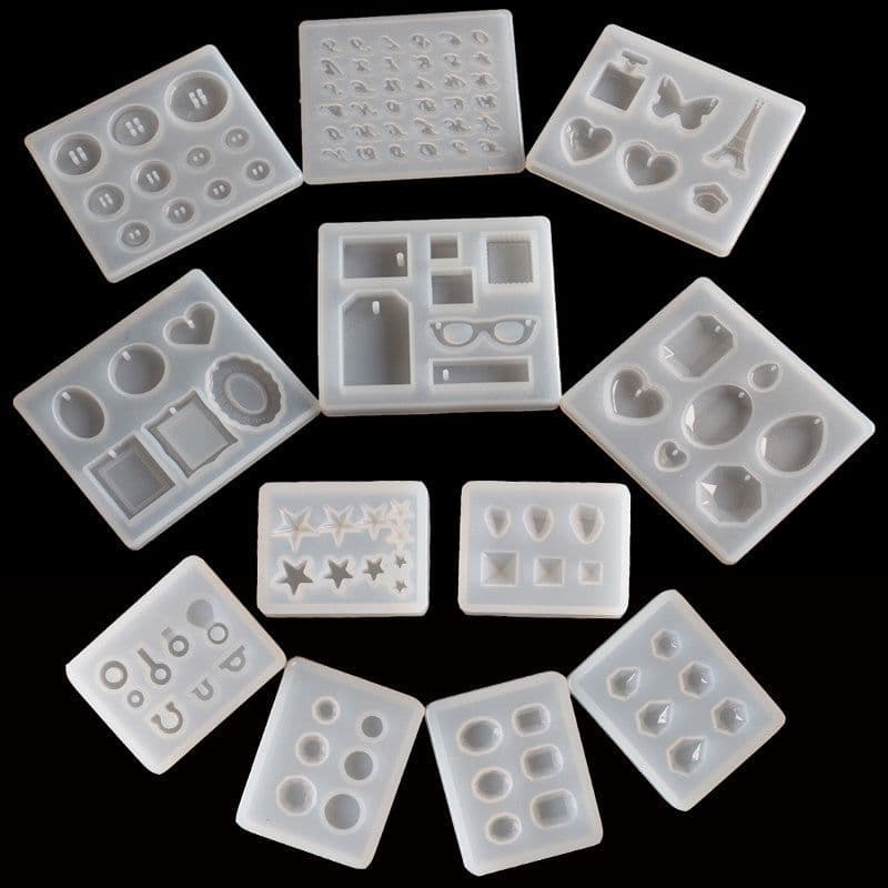 image-Crystal drop gel silicone mold