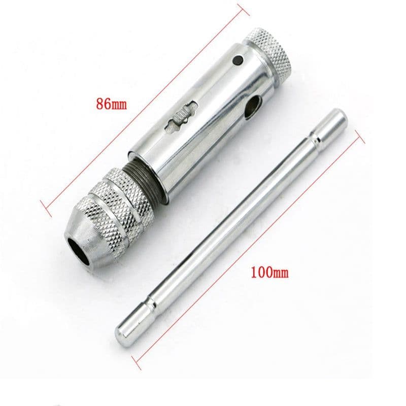 image-M3-m8 adjustable ratchet hand tap wrench