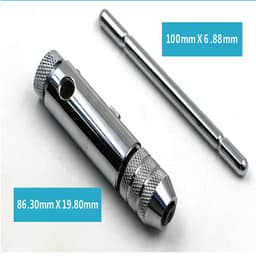 image-M3-m8 adjustable ratchet hand tap wrench