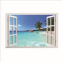 image-Sea view home window wall sticker