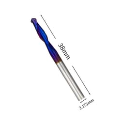 image-Alloy double-edged spiral ball end mill