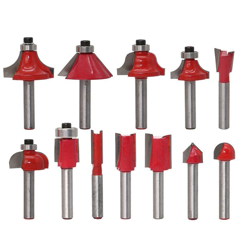 image-12-Piece trimming machine woodworking cutter set