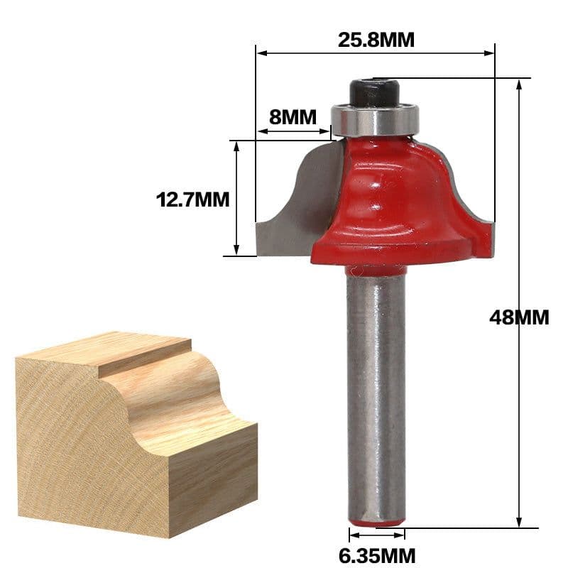 image-12-Piece trimming machine woodworking cutter set