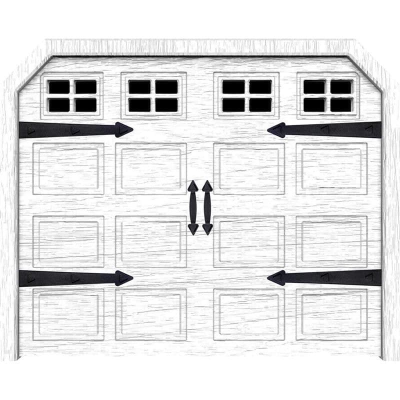 image-Magnetic Garage Door Hinges And Handles Carriage House Hinges Handles Kit For Wood Furniture Hardware Kitchen Cabinet Supply
