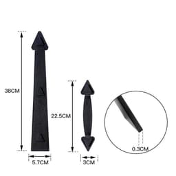 image-Magnetic Garage Door Hinges And Handles Carriage House Hinges Handles Kit For Wood Furniture Hardware Kitchen Cabinet Supply