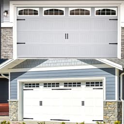 image-Magnetic Garage Door Hinges And Handles Carriage House Hinges Handles Kit For Wood Furniture Hardware Kitchen Cabinet Supply