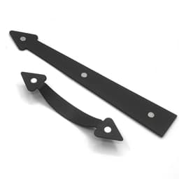 image-Magnetic Garage Door Hinges And Handles Carriage House Hinges Handles Kit For Wood Furniture Hardware Kitchen Cabinet Supply