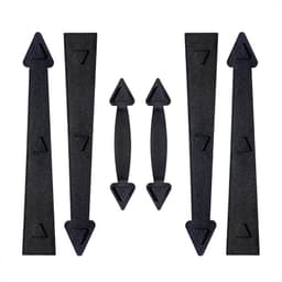 image-Magnetic Garage Door Hinges And Handles Carriage House Hinges Handles Kit For Wood Furniture Hardware Kitchen Cabinet Supply