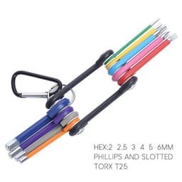 image-FT Industrial Color Allen Wrench Chrome Vanadium Steel Ball Head
