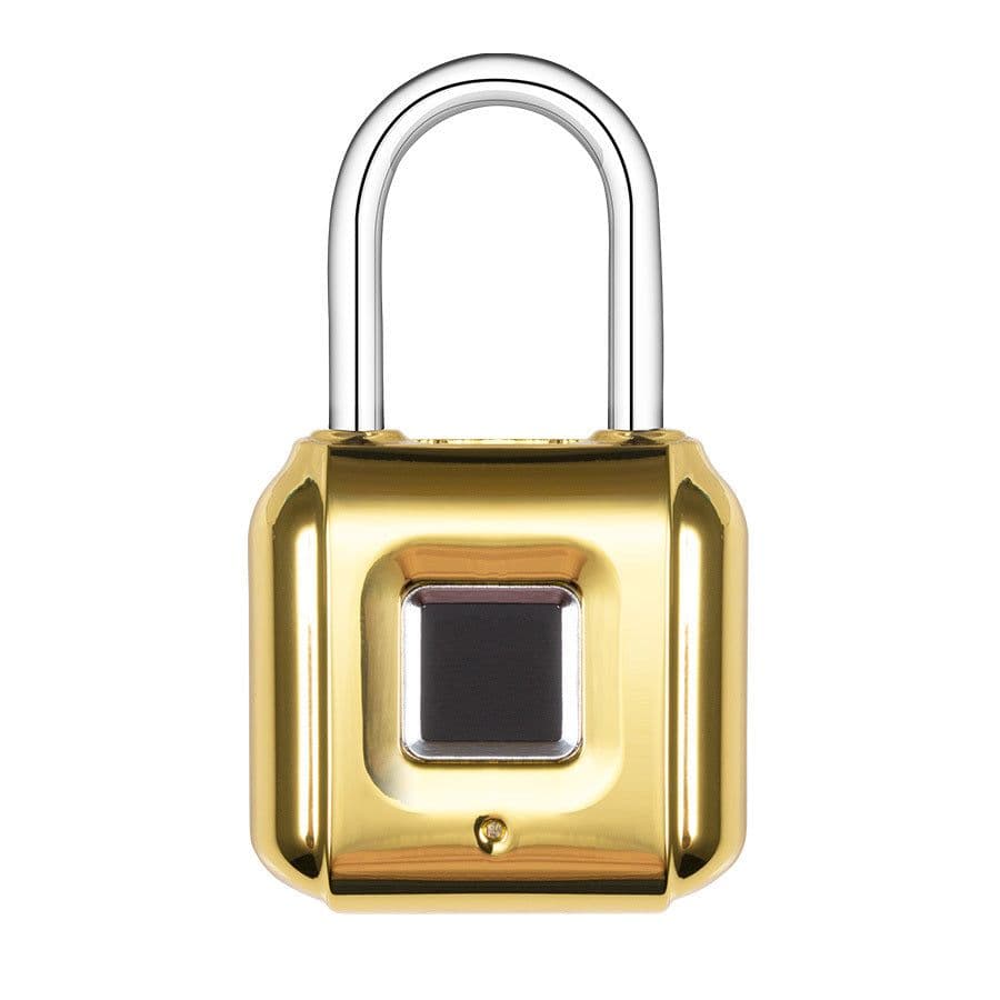 image-Fingerprint padlock home smart electronic door lock cabinet lock luggage small lock mini dormitory small anti-theft lock