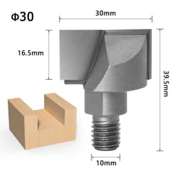 image-Threaded Spiral Clear Knife Wooden Door Lock Hole Carpenter Lock Slot