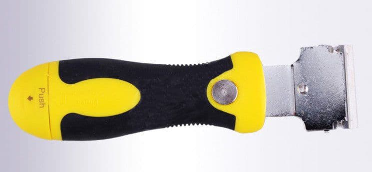 image-Telescopic Scraper Glass Ceramic Tile Cleaning Spatula Cleaning and Glue Removal Spatula Wall Floor With Four Blades