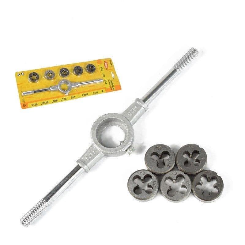 image-Hand Tap Wrench die metric Die Holder Twister Set Hardware Tool Metric Tap Set