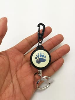 image-High Resilience Telescopic Wire Rope Key Ring