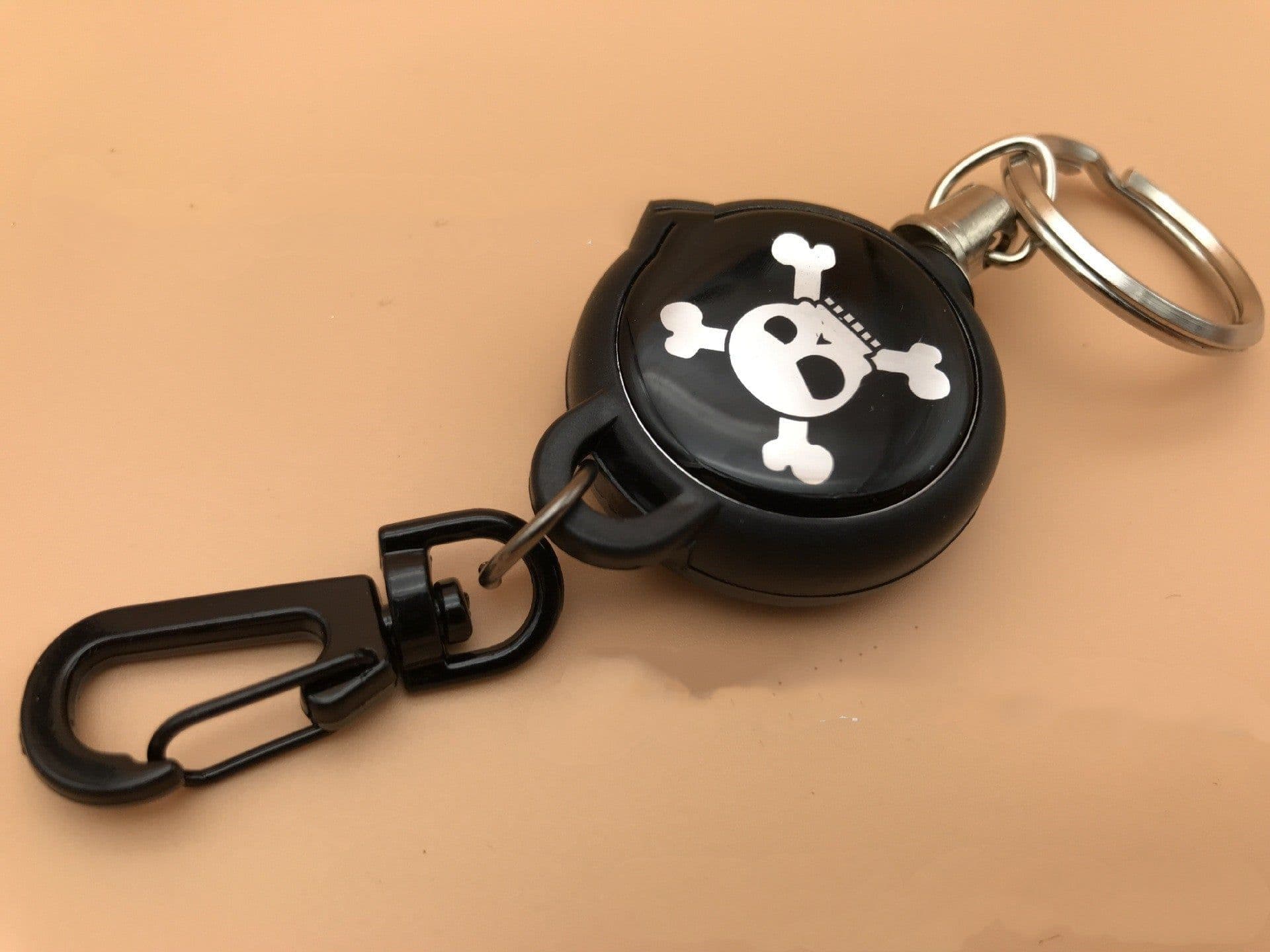 image-High Resilience Telescopic Wire Rope Key Ring