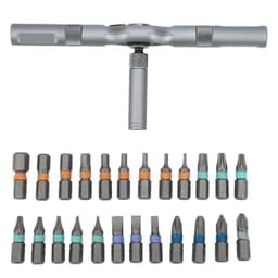 image-Ratchet Screwdriver Set 24 In 1 Bit Multipurpose Repair Tool Manual Hardware With Handle