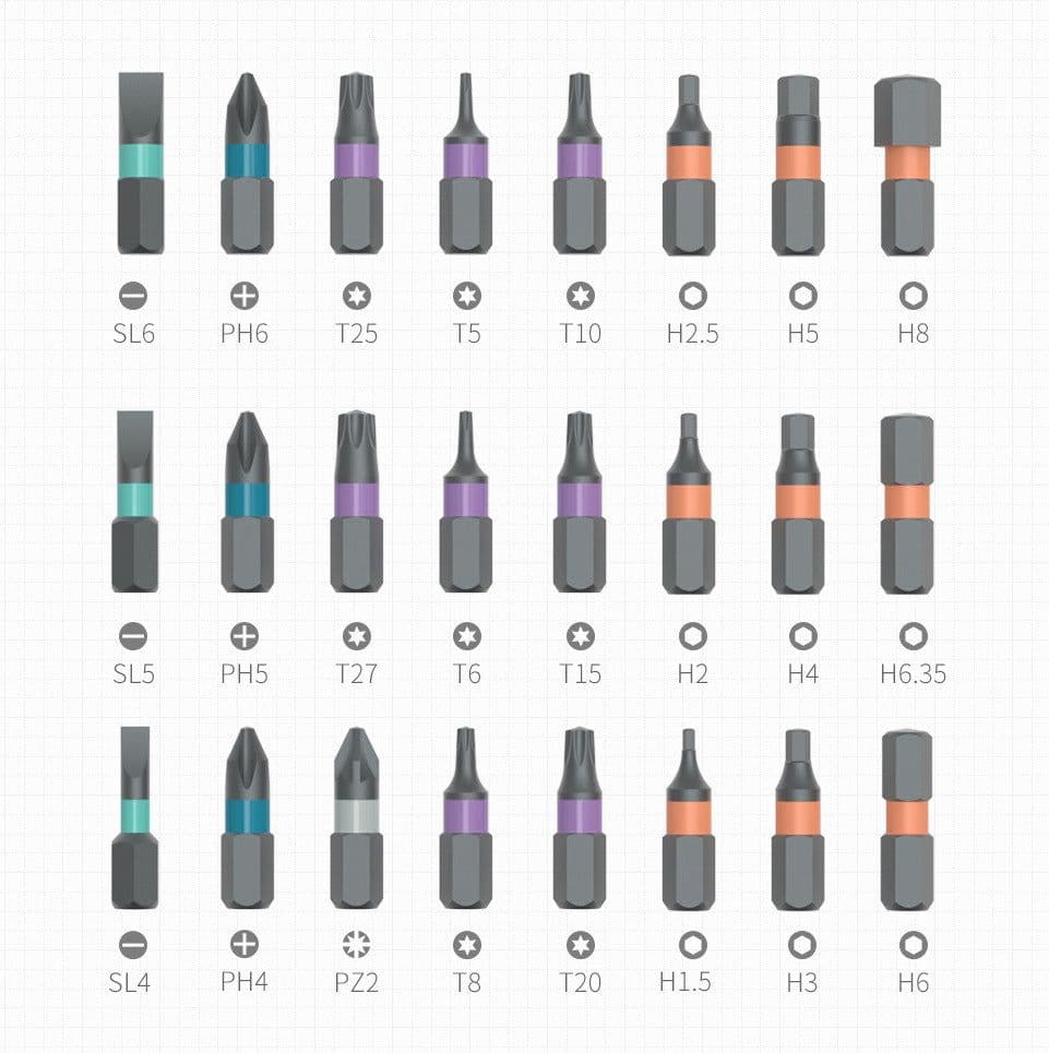 image-Ratchet Screwdriver Set 24 In 1 Bit Multipurpose Repair Tool Manual Hardware With Handle