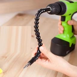 image-Angle Drill Flexible Shaft Bit Kit Extension Screwdriver Bit Holder+black Universal Flexible Shaft Screwdriver Set