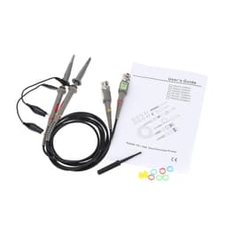 image-P6100 2Pcs 1X 10X 100MHz Oscilloscope Probe Alligator Clip