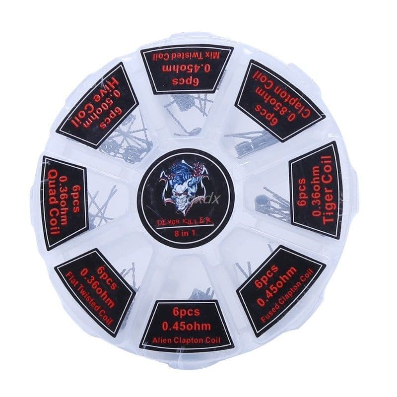 image-48pcs Pre Built Coils Rta Rda Flat Twisted Fused Clapton Qua