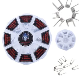 image-48pcs Pre Built Coils Rta Rda Flat Twisted Fused Clapton Qua