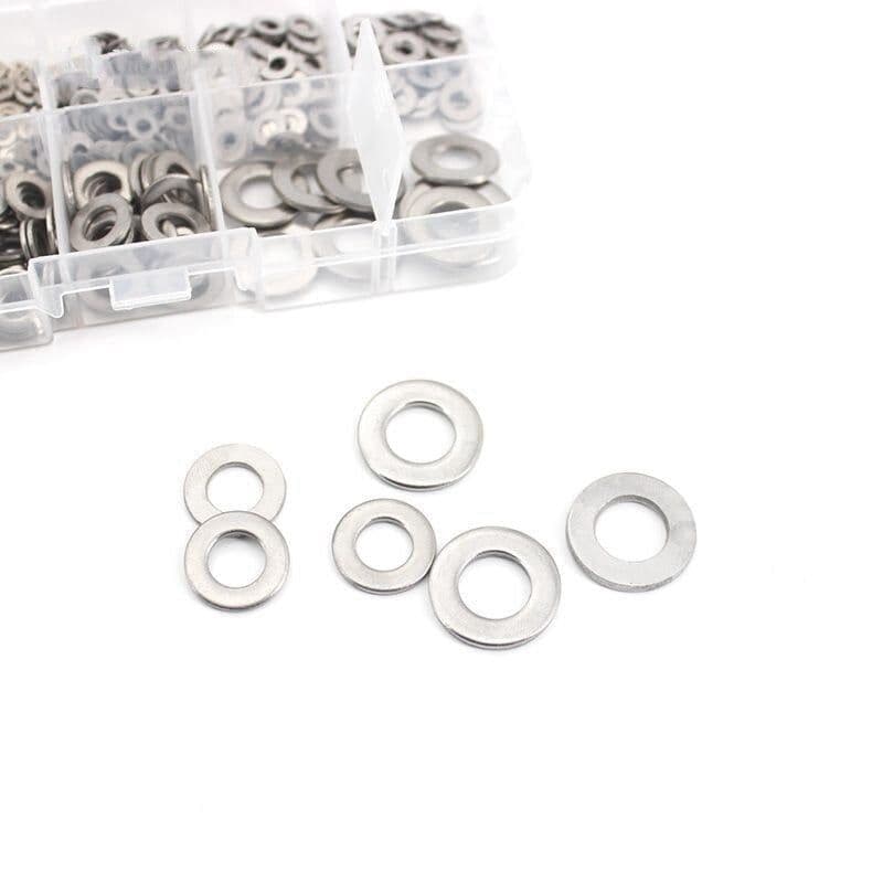 image-Gasket 304 Stainless Steel Flat Washer Set M1.6-M10