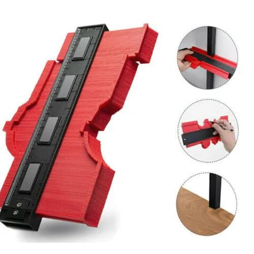 image-Contour Gauge Saker Duplicator Profile Copy Shape Measuring Tool Contour Gauge Duplicator Profile Copy Shape Measuring Ruler Tool