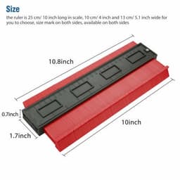 image-Contour Gauge Saker Duplicator Profile Copy Shape Measuring Tool Contour Gauge Duplicator Profile Copy Shape Measuring Ruler Tool