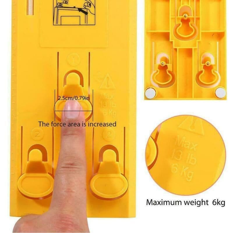image-Easy Picture Hangers Frame Hanging Tools Picture Ruler Tool For Marking Position And Measuring The Suspension