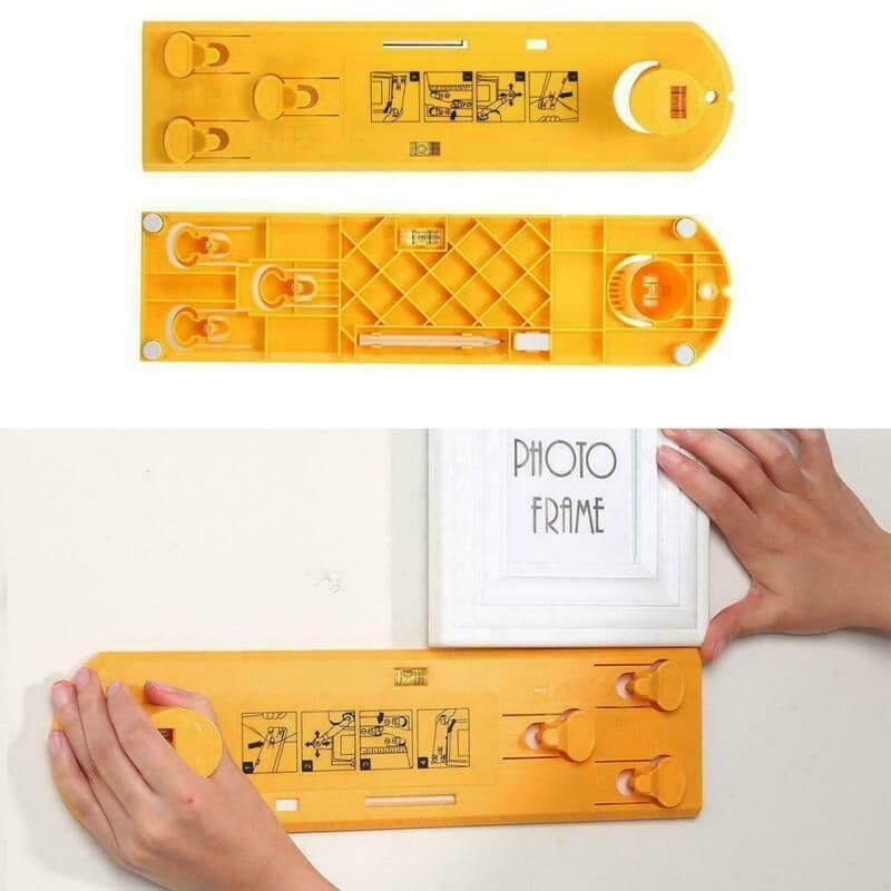 image-Easy Picture Hangers Frame Hanging Tools Picture Ruler Tool For Marking Position And Measuring The Suspension