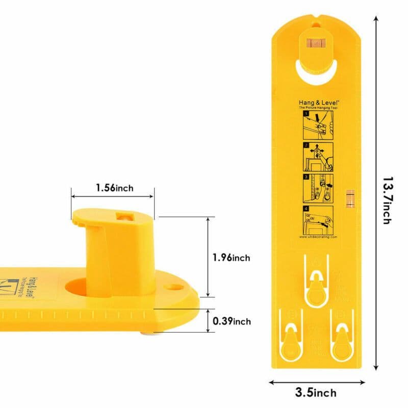 image-Easy Picture Hangers Frame Hanging Tools Picture Ruler Tool For Marking Position And Measuring The Suspension