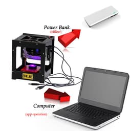 image-1000mW cnc crouter cnc laser cutter mini cnc engraving machine DIY Print laser engraver High Speed with Protective Glasses