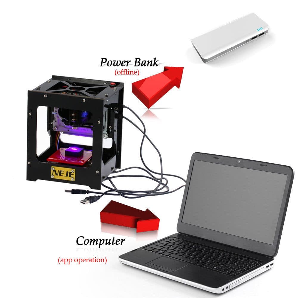 image-1000mW cnc crouter cnc laser cutter mini cnc engraving machine DIY Print laser engraver High Speed with Protective Glasses