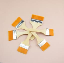 image-Nylon board brush home improvement paint brush wooden handle tool brush oil painting brush