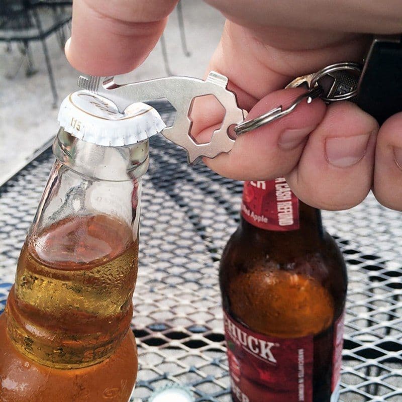 image-20-in-1 Stainless Steel Multi Tools Key Ring EDC Screwdriver Wrench Opener Set Pocket Outdoor Tool Multitool Keychain Portable