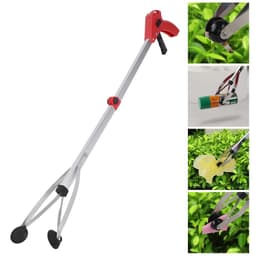 image-Aluminum alloy folding garbage clip picking device Household picking device Sanitation garbage clamp health clip