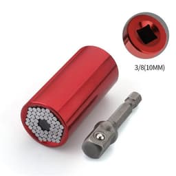 image-Home Repair Ratchet Socket Wrench Chrome Vanadium Steel Hand Drill Sleeve 7-19mm