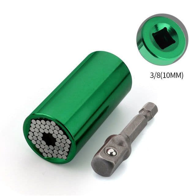image-Home Repair Ratchet Socket Wrench Chrome Vanadium Steel Hand Drill Sleeve 7-19mm