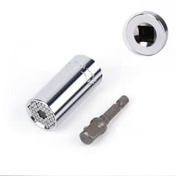 image-Home Repair Ratchet Socket Wrench Chrome Vanadium Steel Hand Drill Sleeve 7-19mm