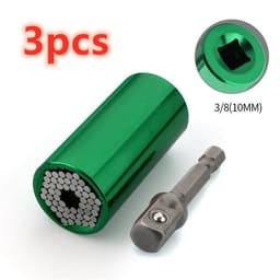 image-Home Repair Ratchet Socket Wrench Chrome Vanadium Steel Hand Drill Sleeve 7-19mm
