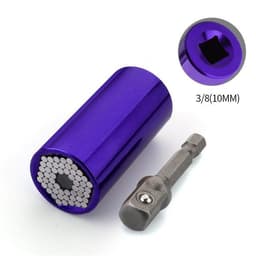 image-Home Repair Ratchet Socket Wrench Chrome Vanadium Steel Hand Drill Sleeve 7-19mm