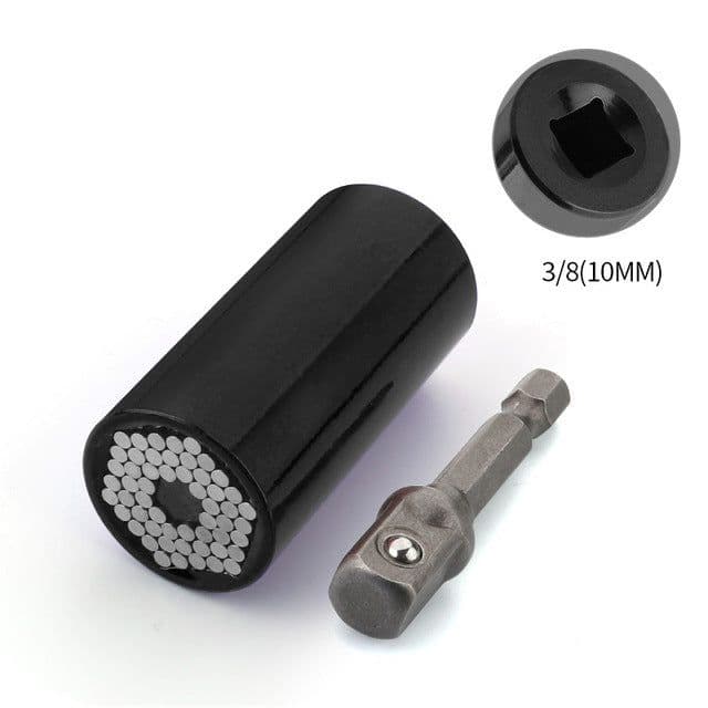 image-Home Repair Ratchet Socket Wrench Chrome Vanadium Steel Hand Drill Sleeve 7-19mm
