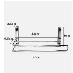 image-Cabinet door back hanging paper towel rack